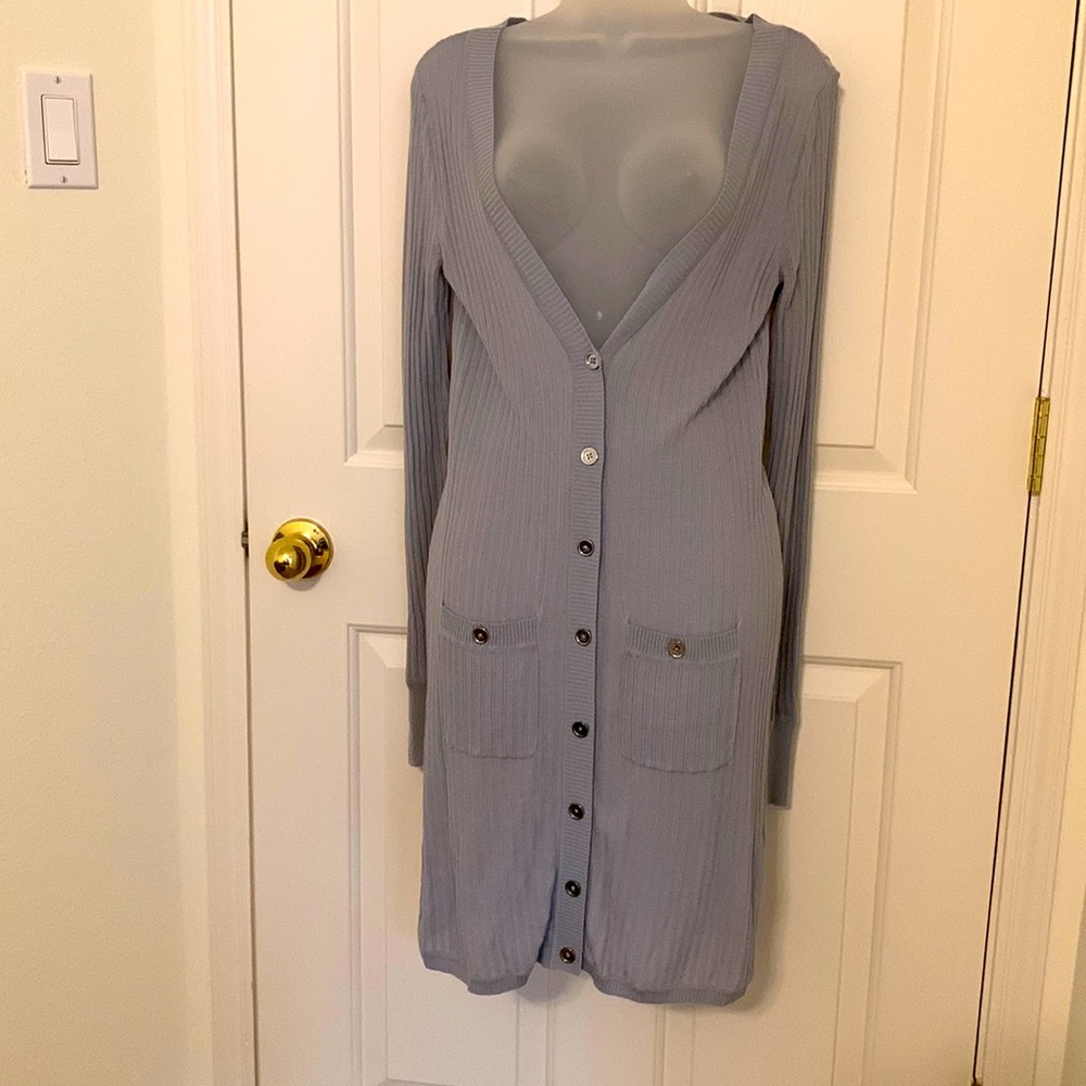 Cardigan made by Cardigan. Size small. Grey